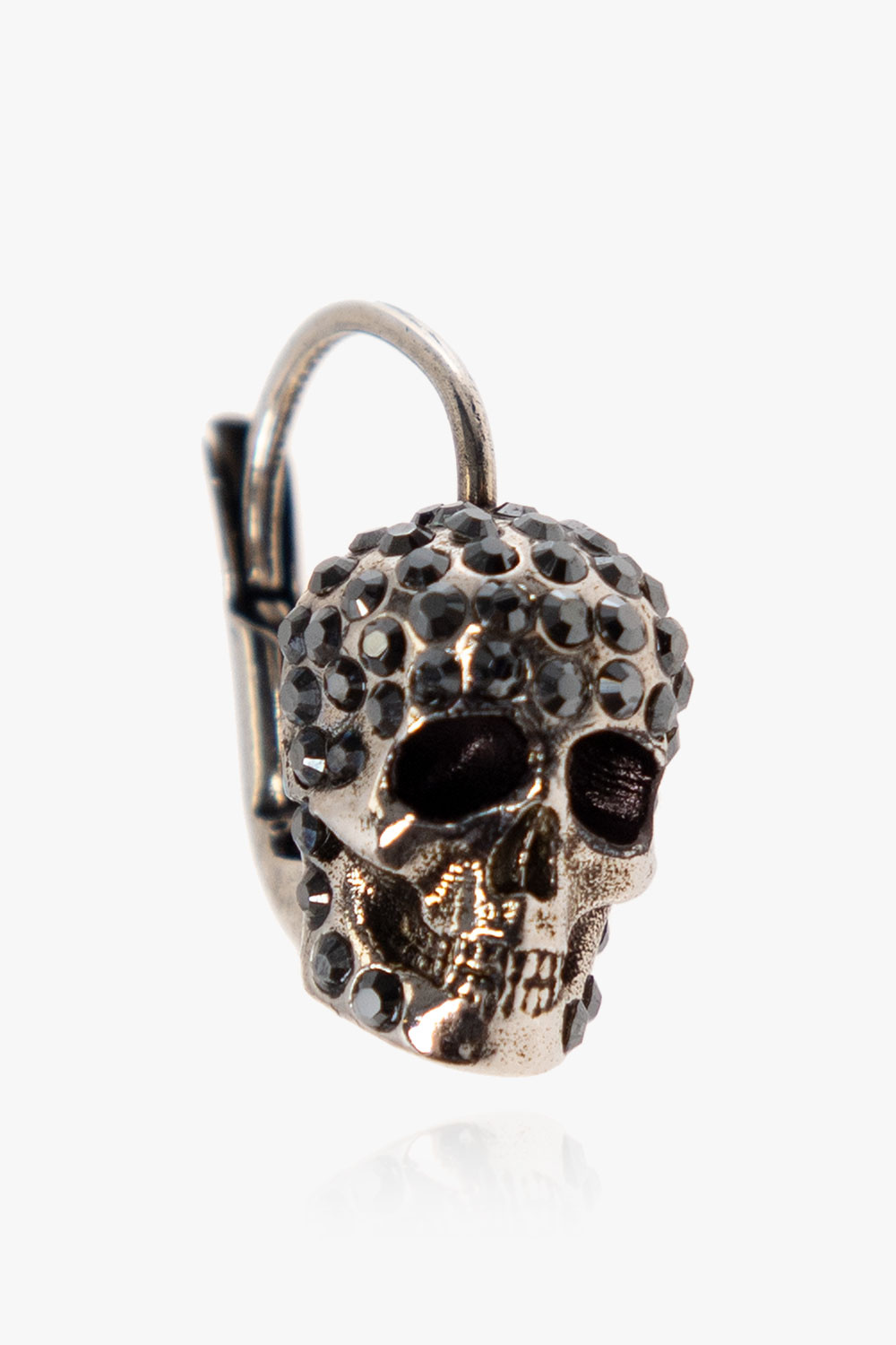 Alexander McQueen Brass earrings with skull motif