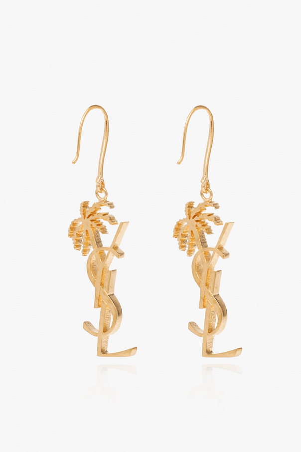 Saint Laurent Earrings with logo