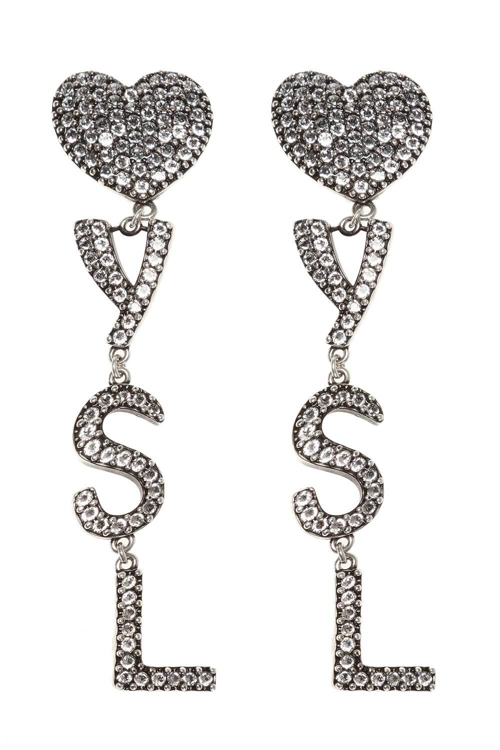 Saint Laurent Branded clip-on earrings