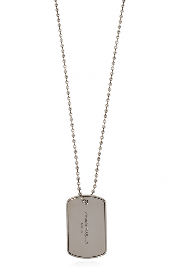 Alexander McQueen Necklace with logo pendant
