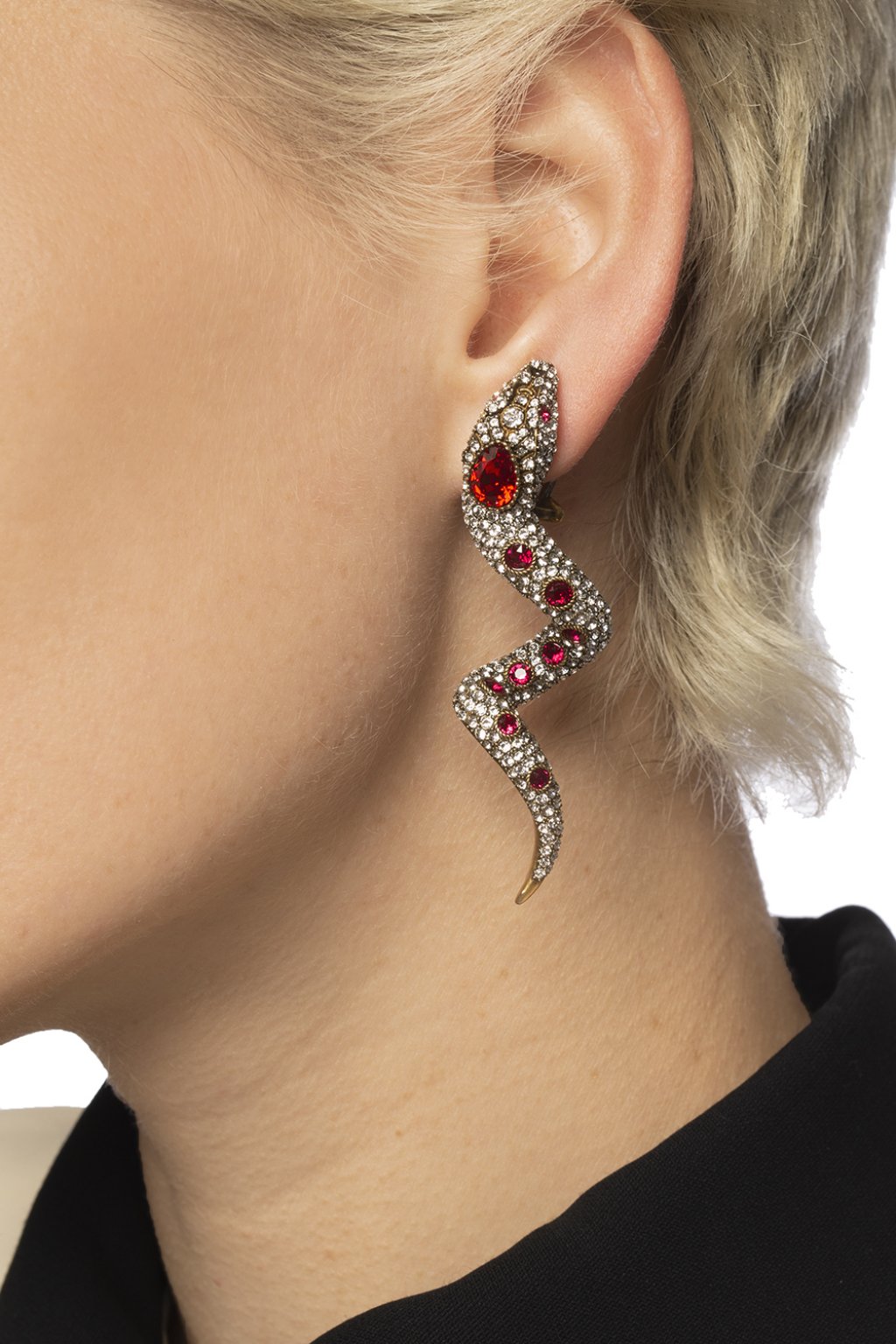 Snake motif clip-on earrings Gucci 
