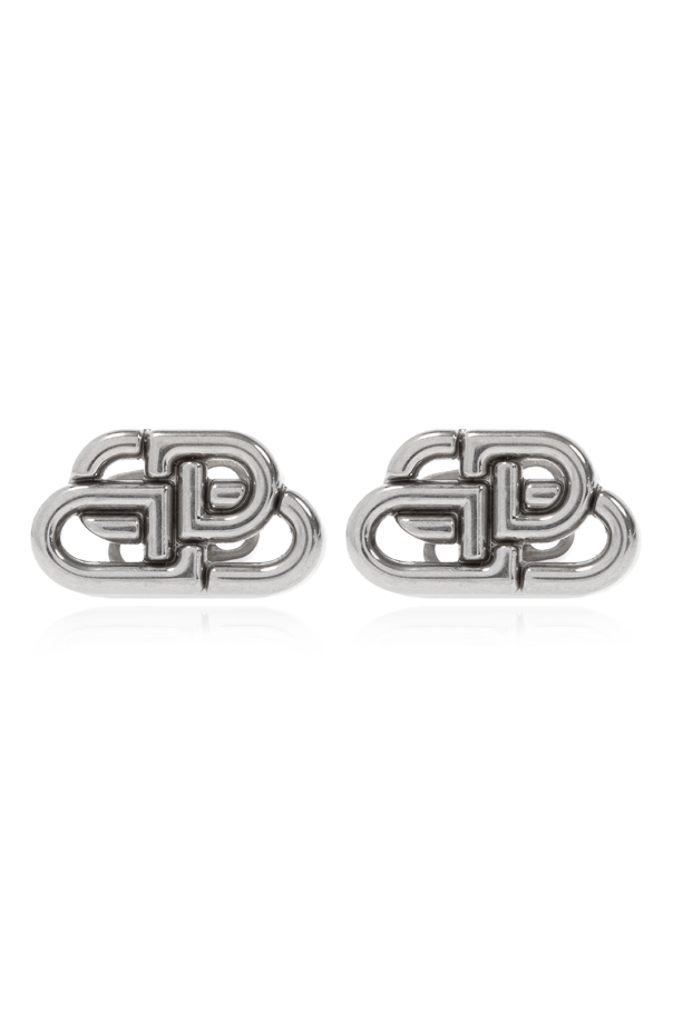 Brass earrings od Balenciaga