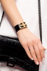 Balenciaga Leather bracelet with logo