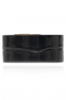 Balenciaga Leather bracelet with logo