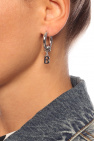 Balenciaga Silver-tone drop earring from Balenciaga. Decorated with a logo applique