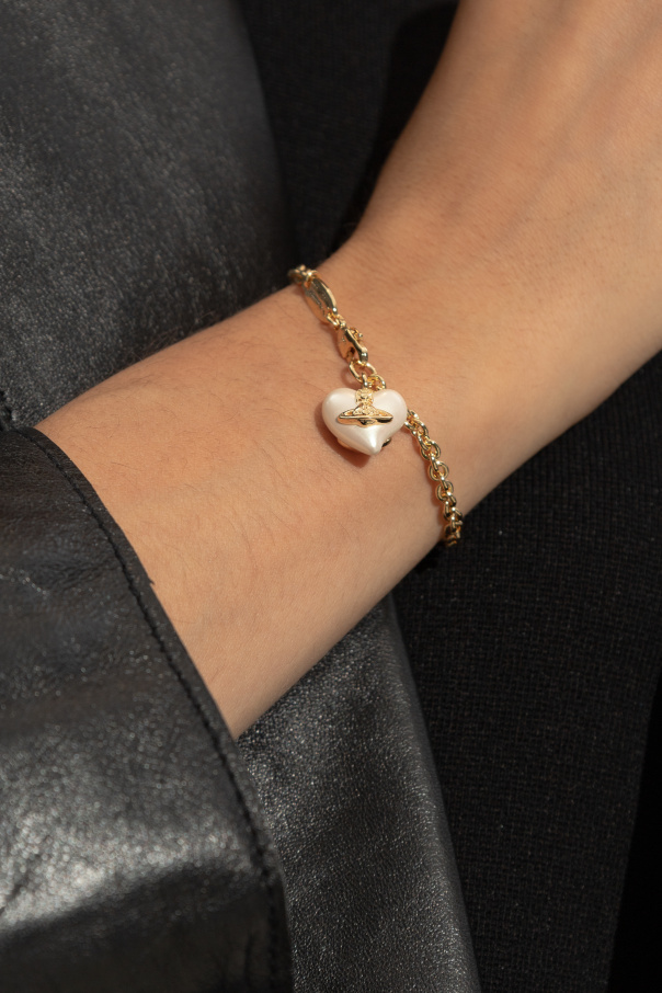 Vivienne Westwood Bracelet with logo-shaped charm