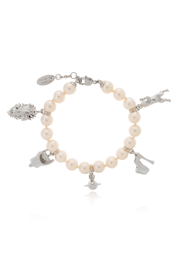 Vivienne Westwood Pearl Bracelet with Charms