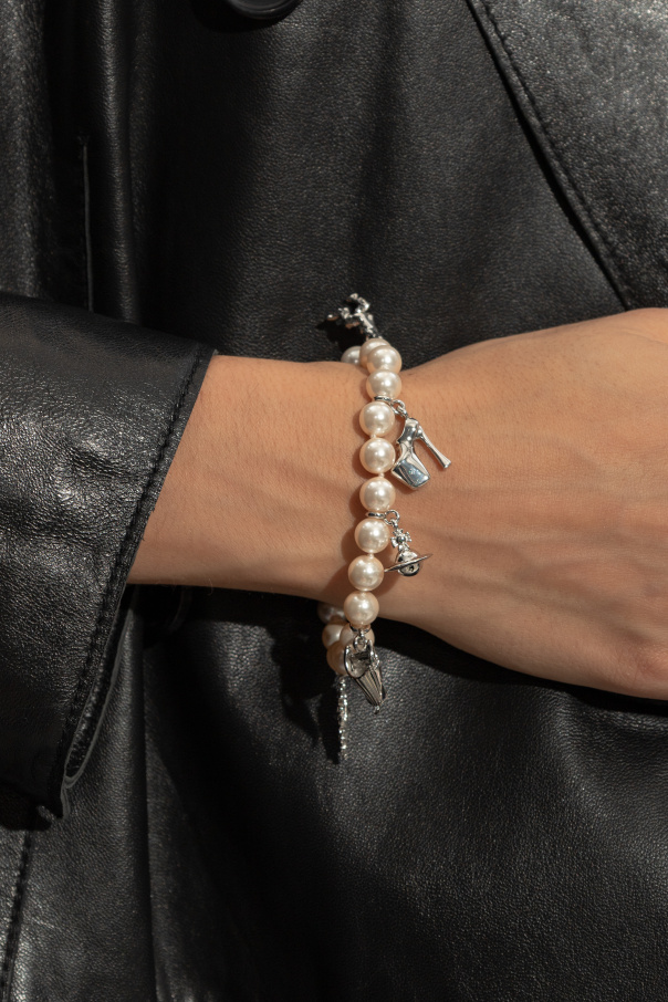 Vivienne Westwood Pearl Bracelet with Charms