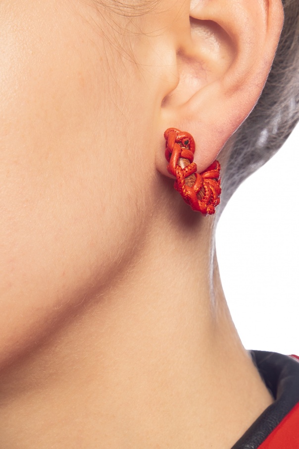 Bottega Veneta Earrings with woven details