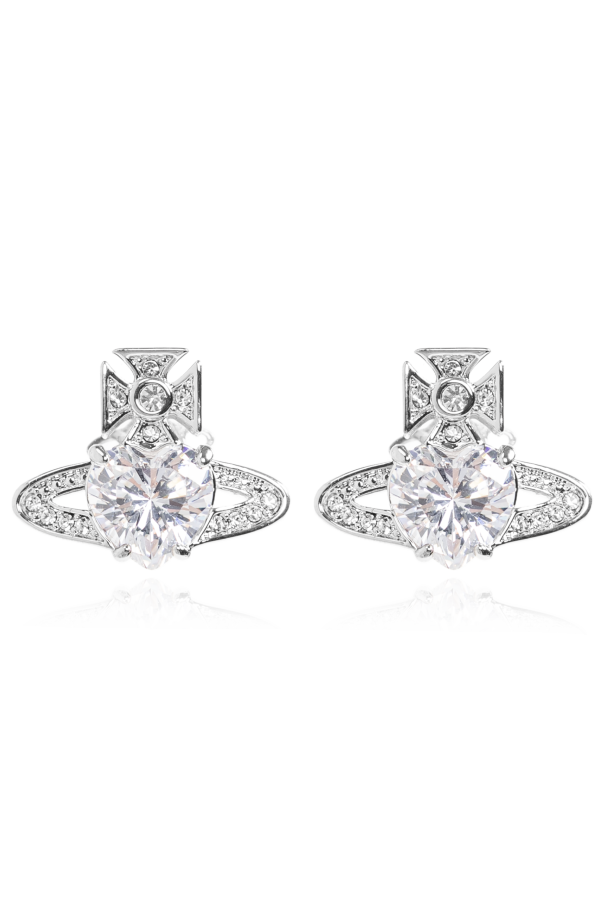 Earrings with shimmering crystals od Vivienne Westwood