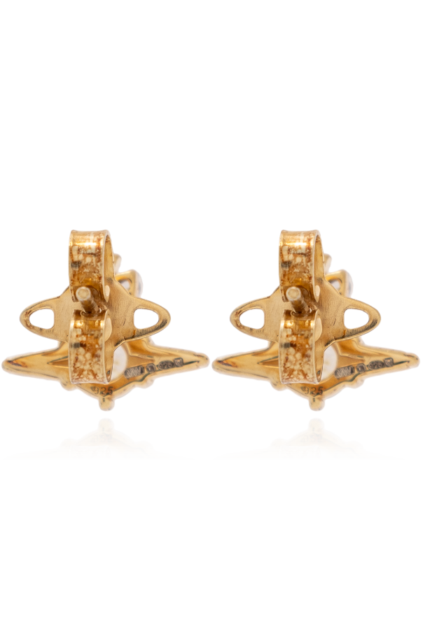 Vivienne Westwood Earrings with shimmering crystals