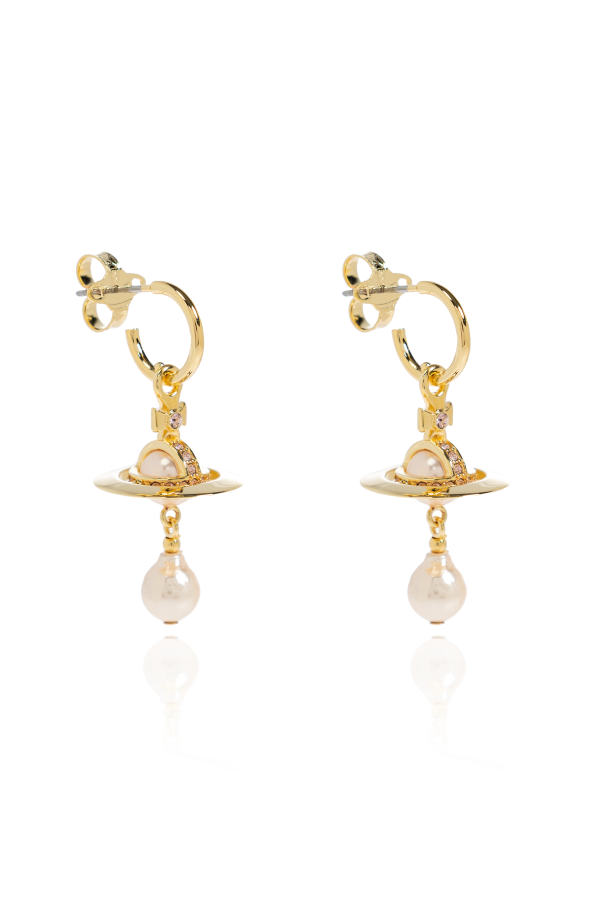 Earrings with engraved logo od Vivienne Westwood