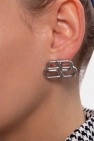 Balenciaga SILVER BB motif earrings