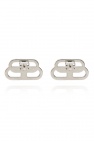 Balenciaga SILVER BB motif earrings
