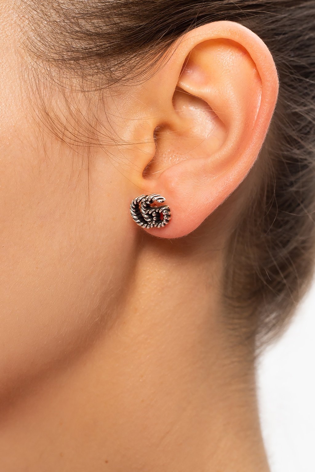gucci earrings on ear
