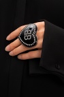 Balenciaga BLACK Ring with logo