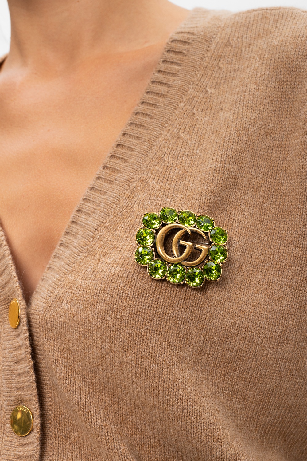 gucci double g brooch