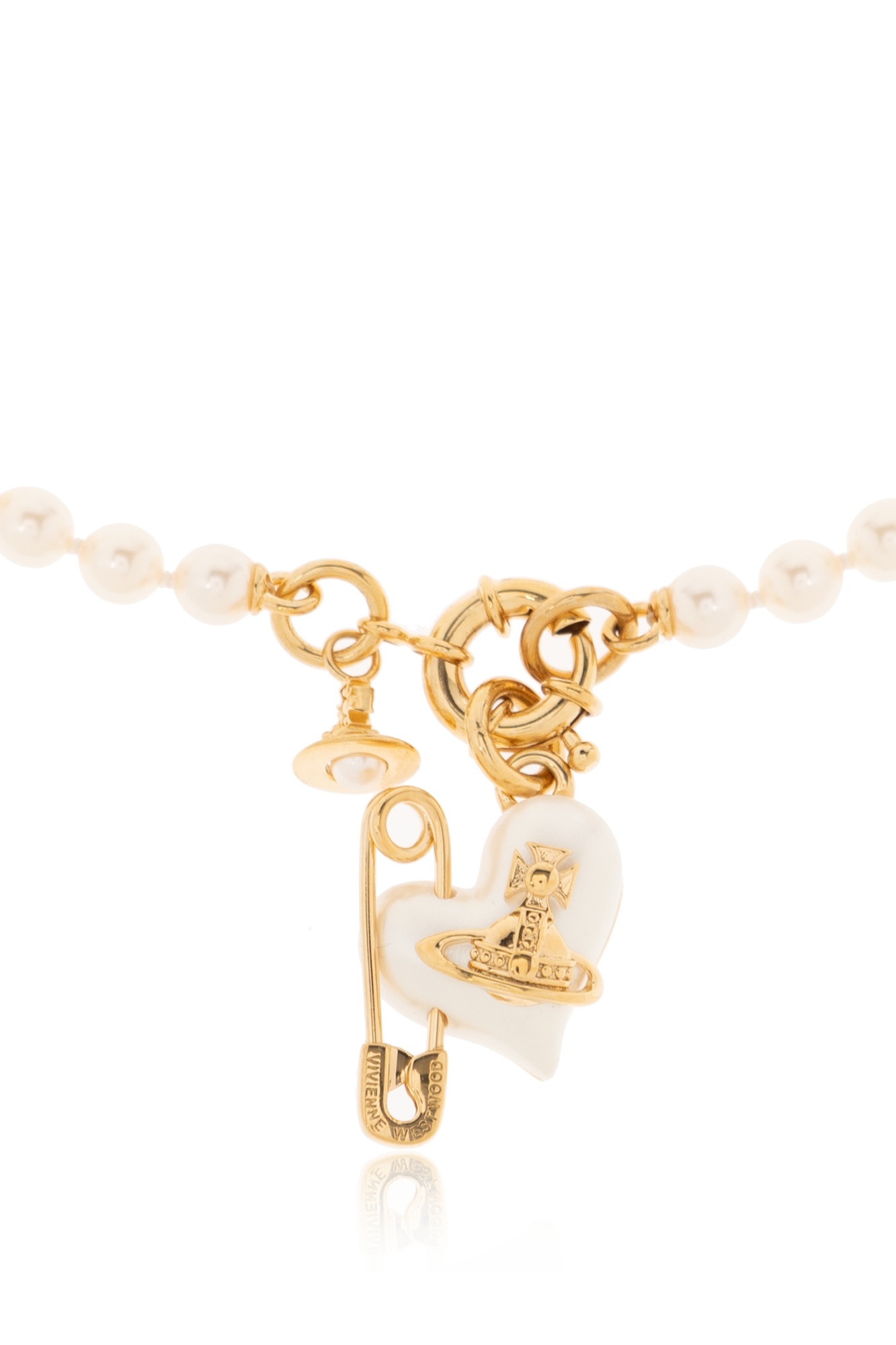 Cream ‘Orietta’ necklace Vivienne Westwood - Vitkac Germany