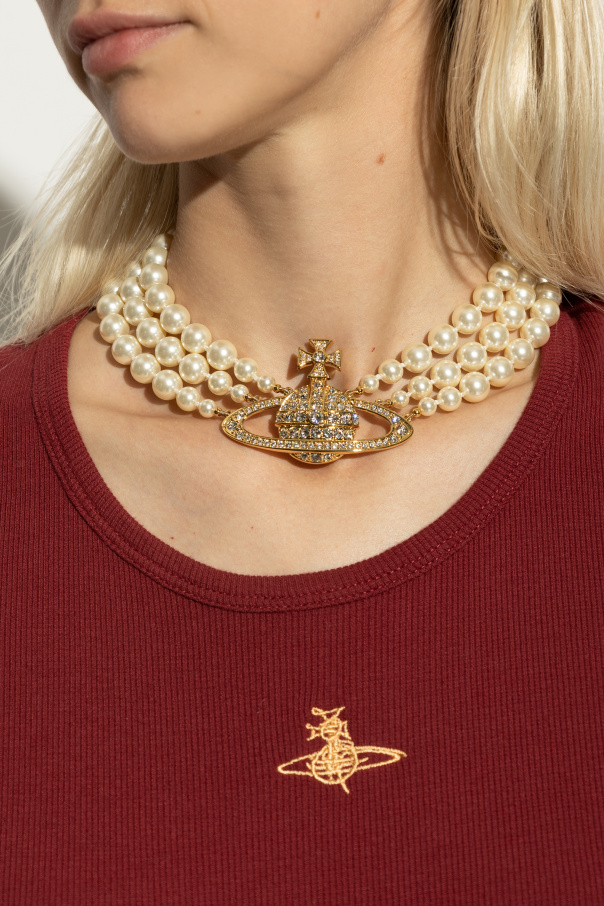 Vivienne Westwood Colar curto de pérolas