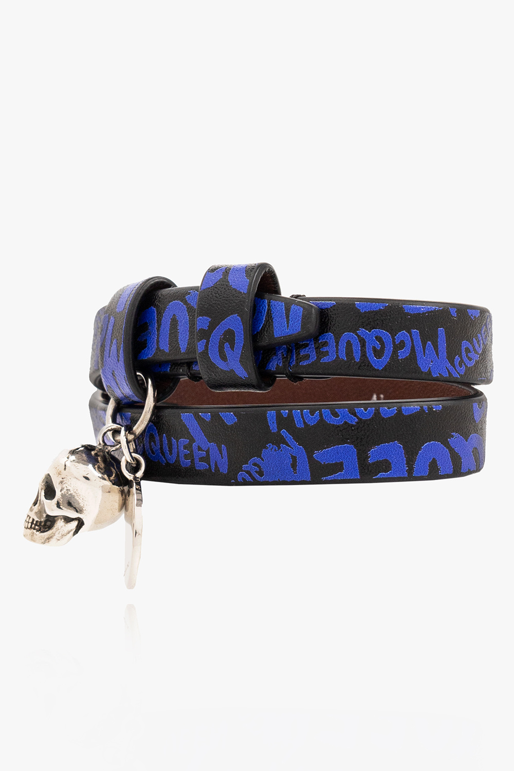 Alexander McQueen Leather bracelet with logo