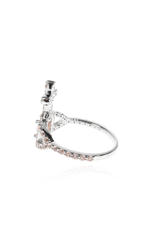 Vivienne Westwood Anel de prata ‘Olimpia’