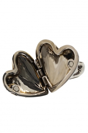 Alexander McQueen Heart locket ring