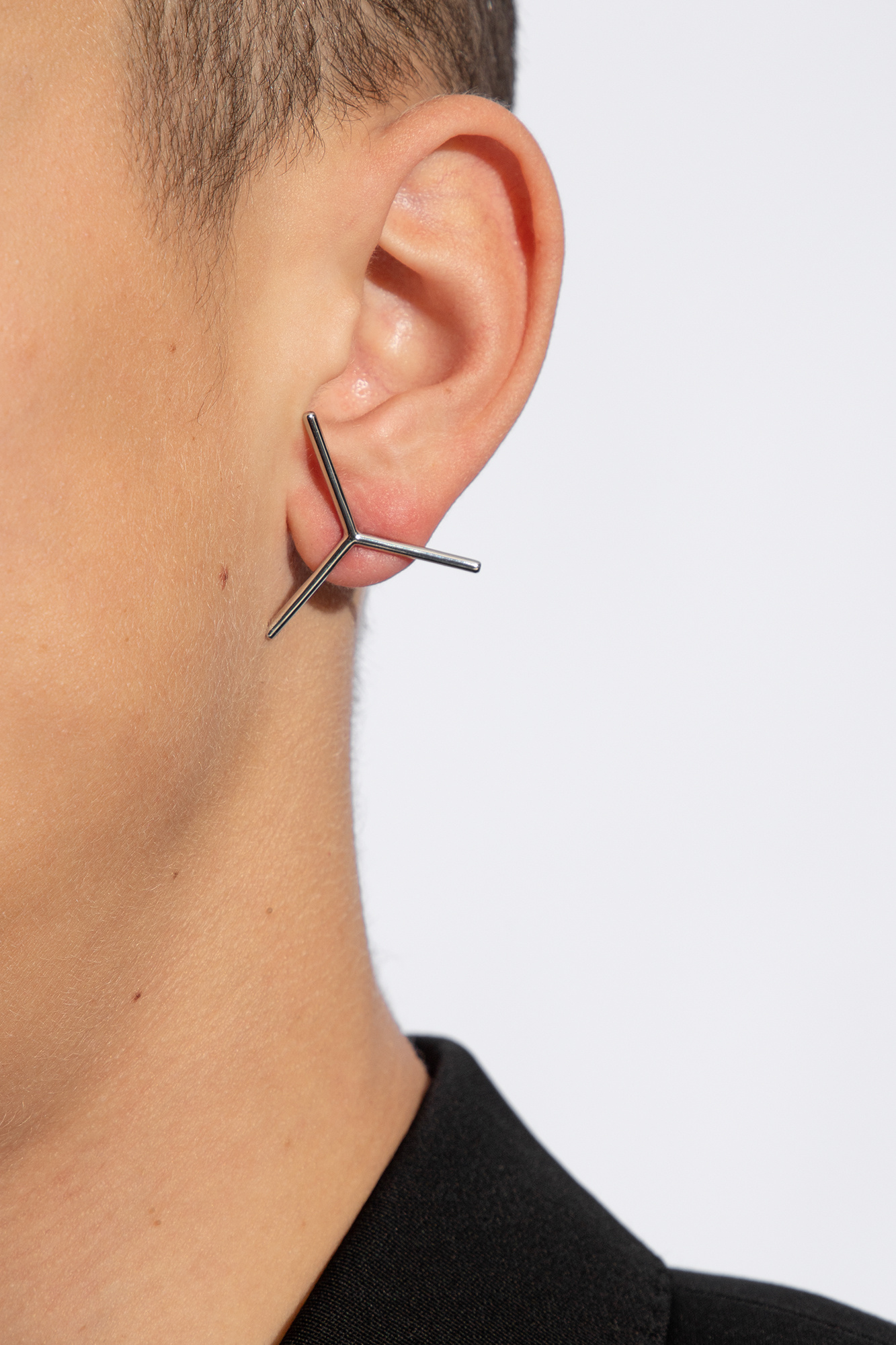 Y Project Logo-shaped earrings