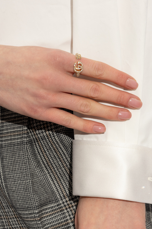 Gucci Pierścień z kryształami