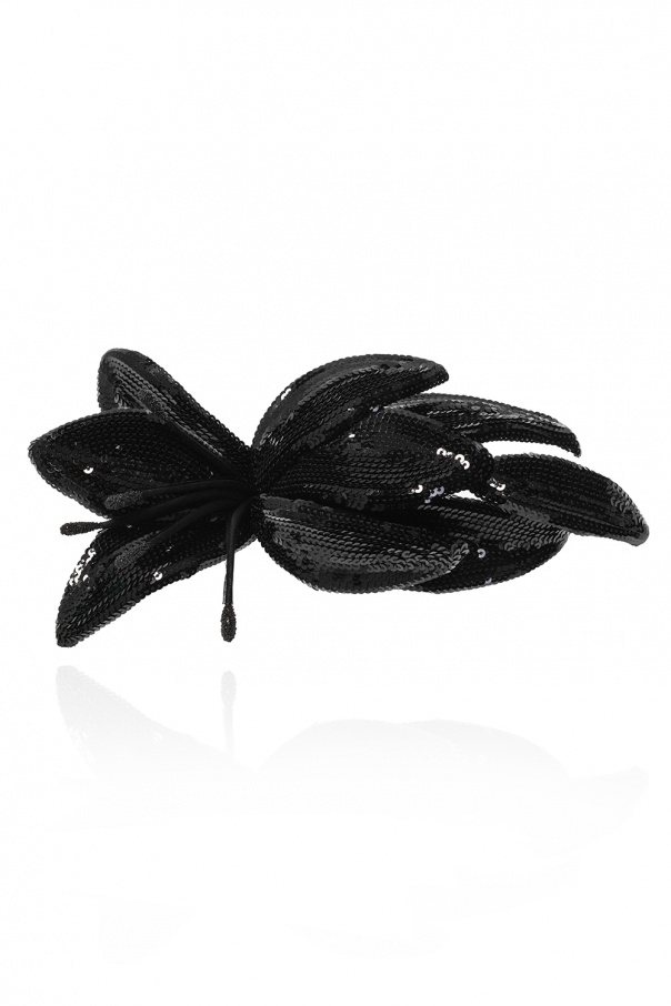 Saint Laurent Flower-shaped brooch