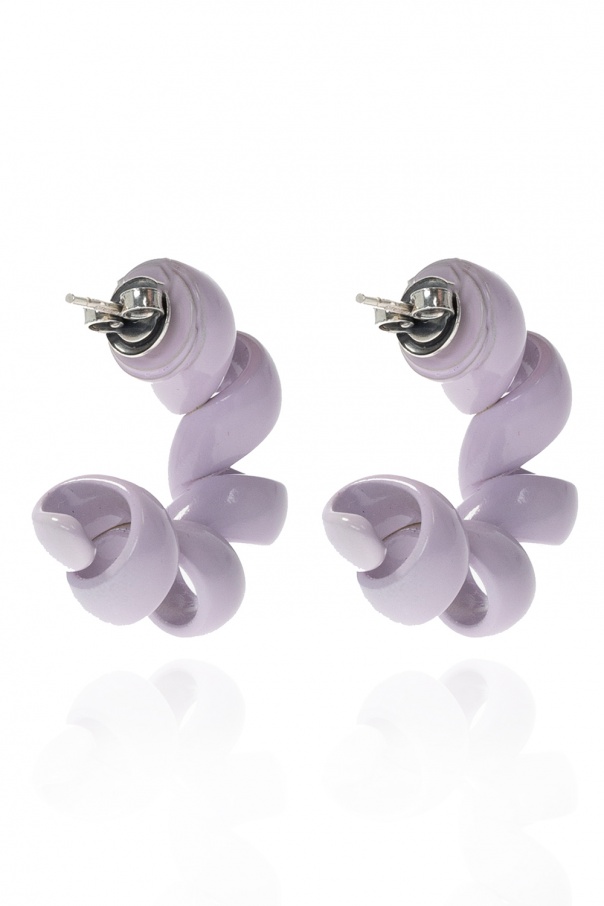 Bottega Veneta Enamelled silver earrings