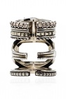 Alexander McQueen Crystal-embellished ring