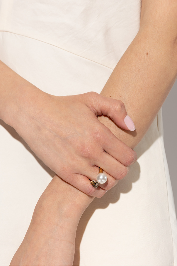 Alexander McQueen Ring with Swarovski crystals