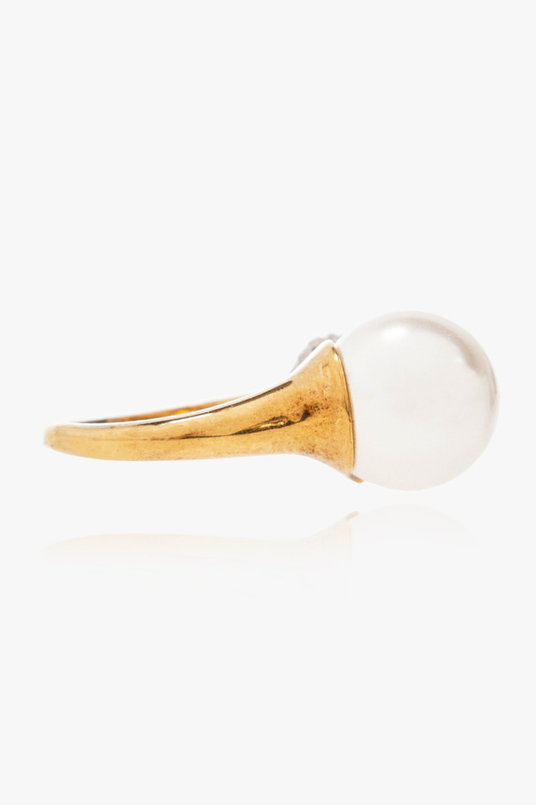 Alexander McQueen Ring with Swarovski crystals