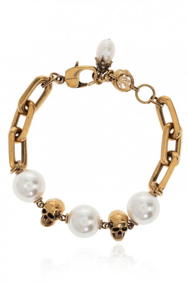 Alexander McQueen Pearl-embellished bracelet