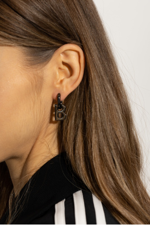 Brass earrings od Balenciaga