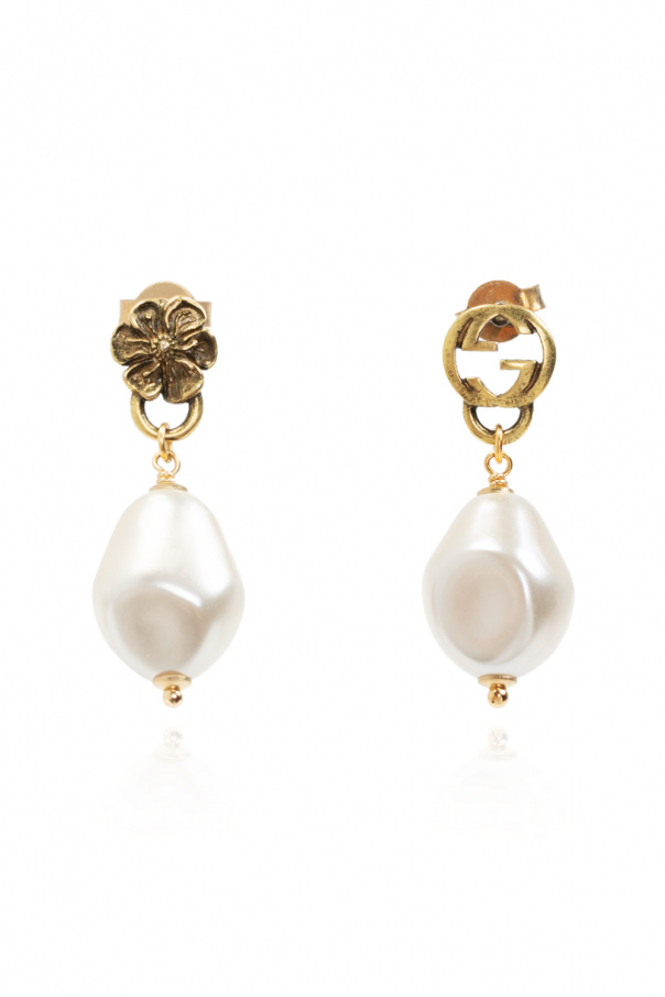 Gucci Glass pearl earrings