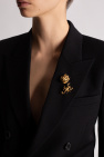 Saint Laurent GOLD Brooches with logo