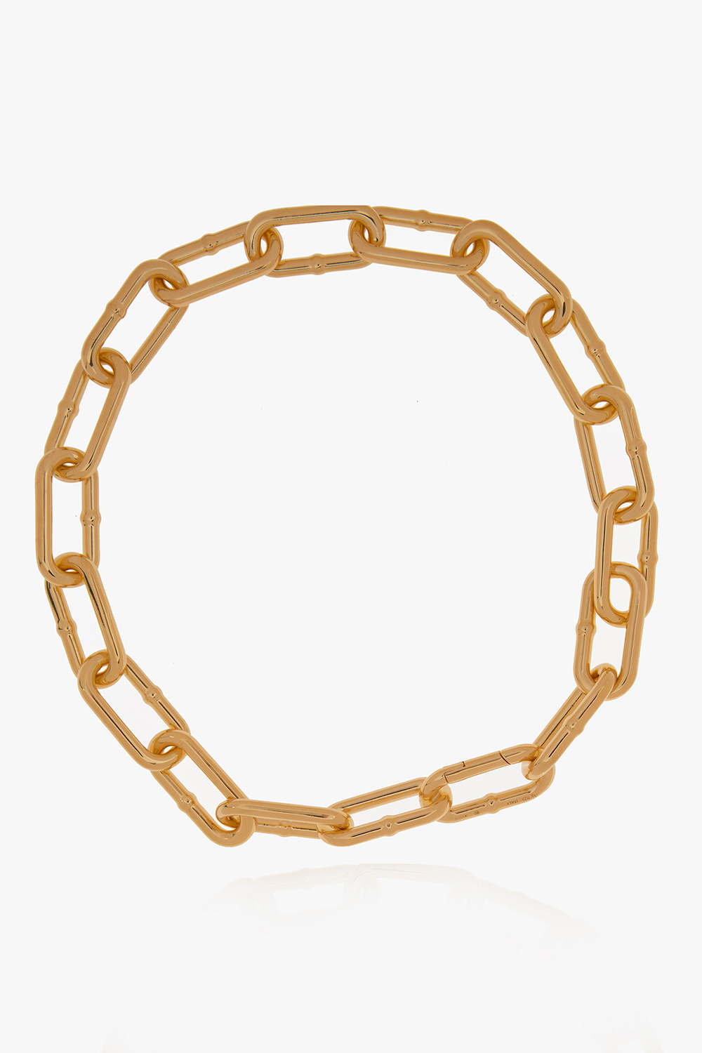 bottega rib-knit Veneta Gold-plated necklace