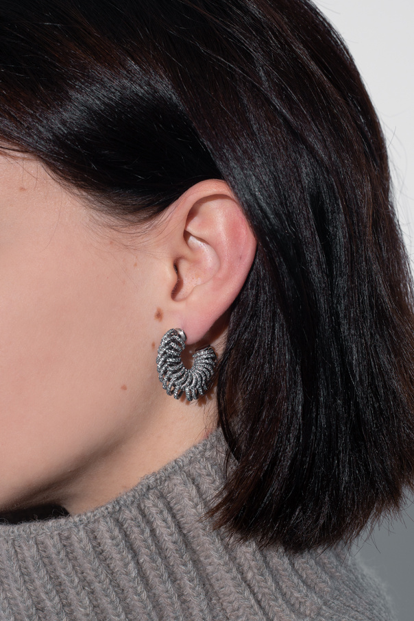 Bottega Veneta Silver zirconia earrings