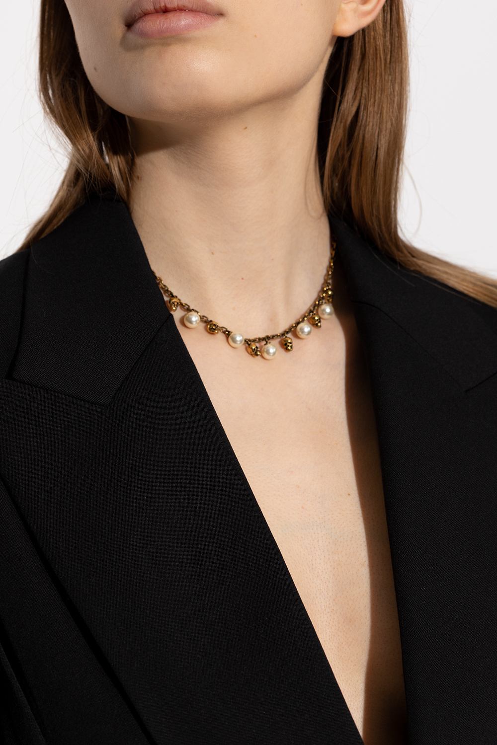 Alexander McQueen Brass necklace