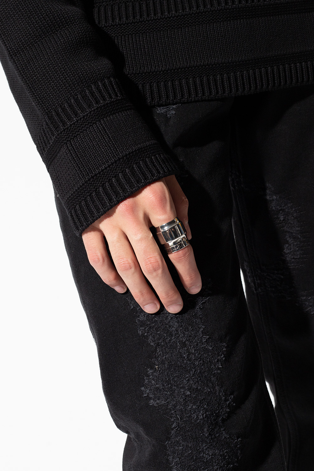 Alexander McQueen Ring with logo