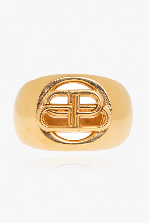 Balenciaga Pierścień z logo