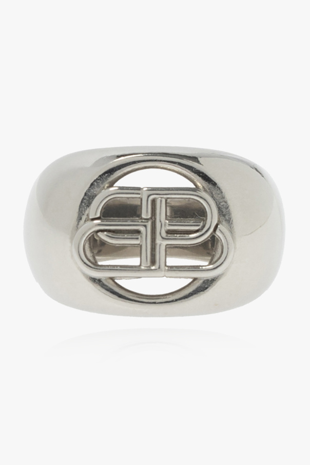 Balenciaga Signet ring with logo