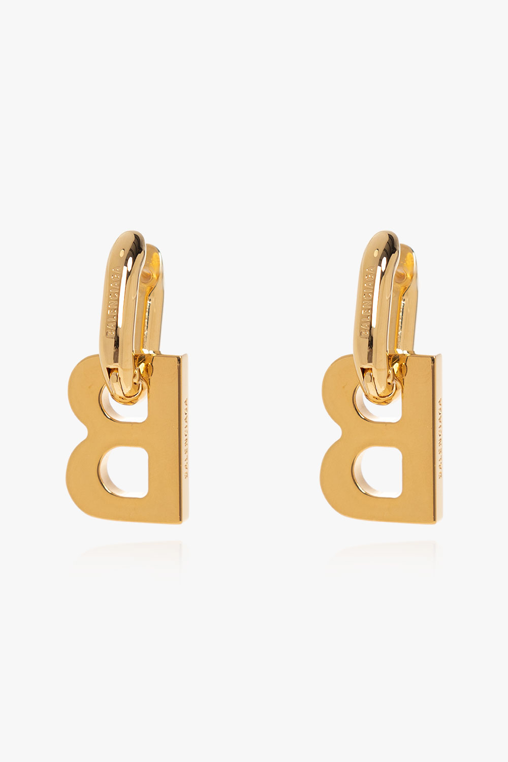 BALENCIAGA: B Chain XS earrings in brass - Gold  Balenciaga jewel  655286TZ99G online at