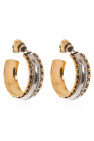 Alexander McQueen Round earrings with logo