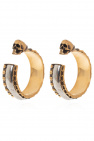 Alexander McQueen Round earrings with logo