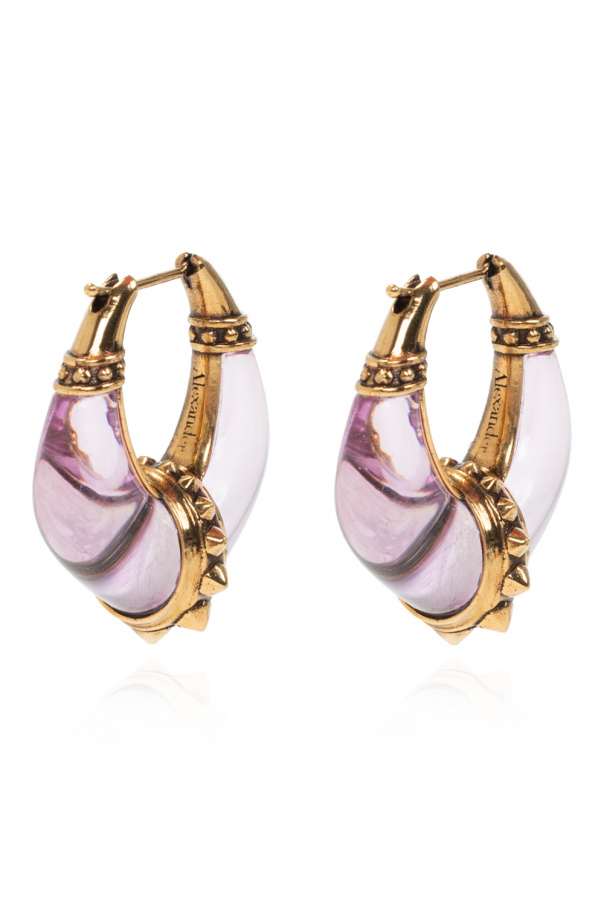 Alexander McQueen Glass fiber earrings