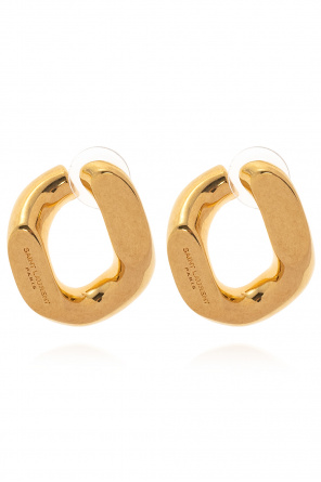 Brass earrings od Saint Laurent