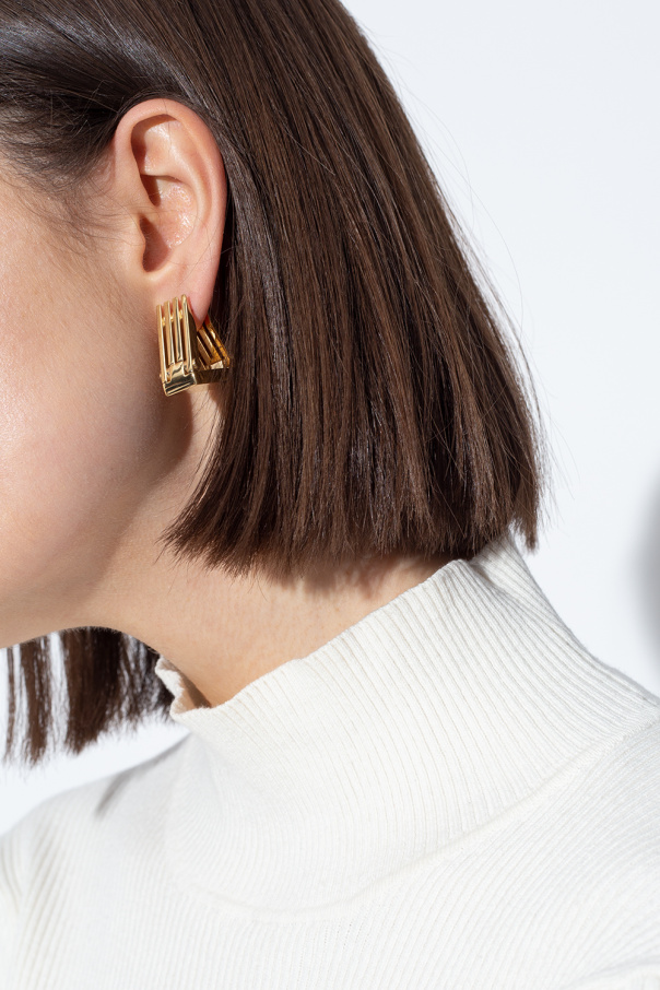bottega mini Veneta Logo earrings