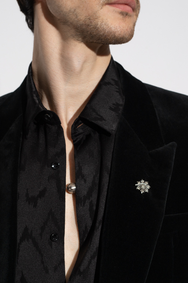 Saint Laurent Brass brooch